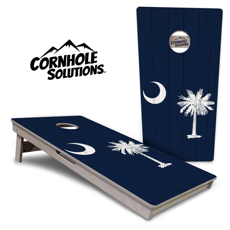 Tournament Boards - South Carolina Flag - Professional Tournament 2'x4' Regulation Cornhole Set - 3/4″ Baltic Birch - UV Direct Print + UV Clear Coat