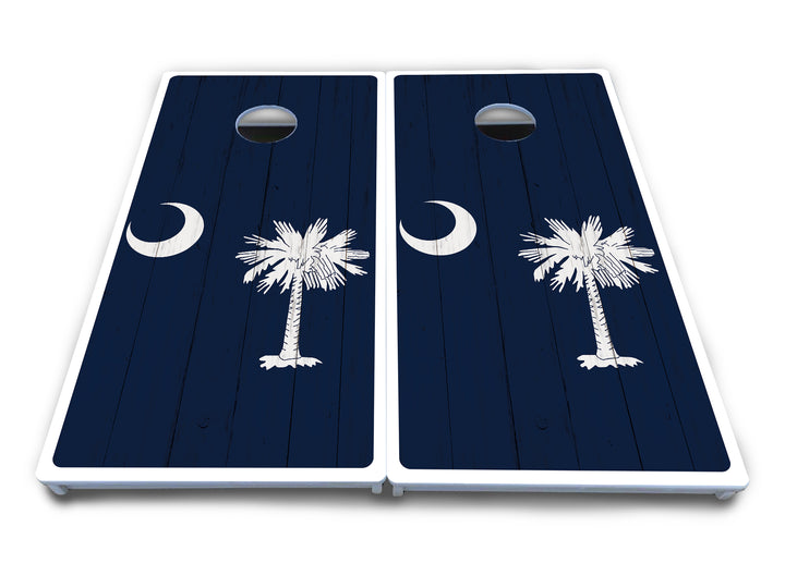 South Carolina Flag Cornhole Boards - All Weather Series