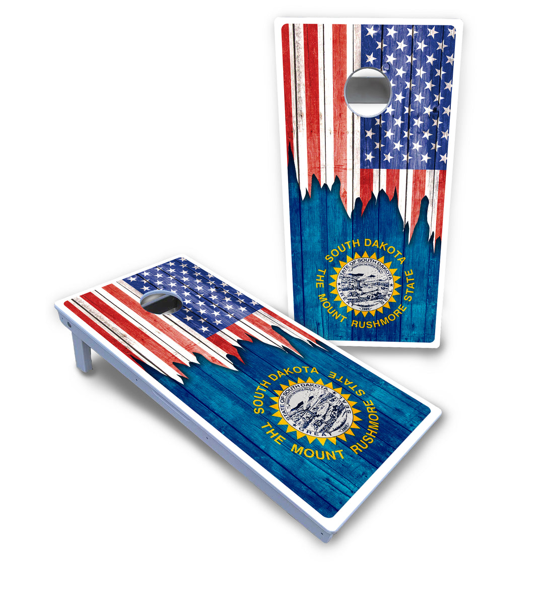 State Flag Designs South Dakota to Wyoming Cornhole Boards - All Weather Series