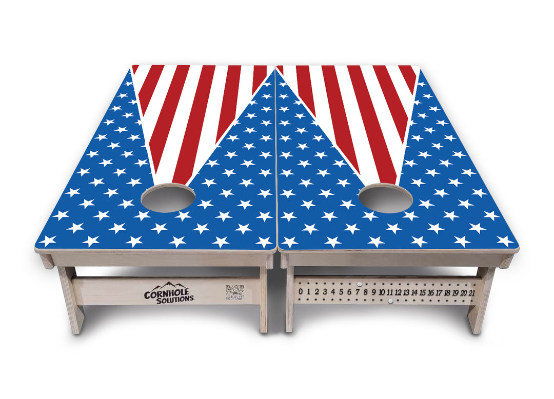 Stars & Stripes Cornhole Boards - Professional Tournament Series