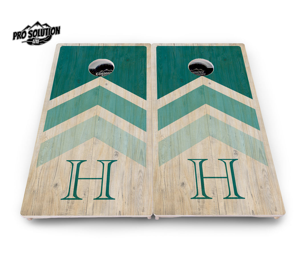 Wedding Arrows Cornhole Boards - Pro Solution Lite Series - Teal