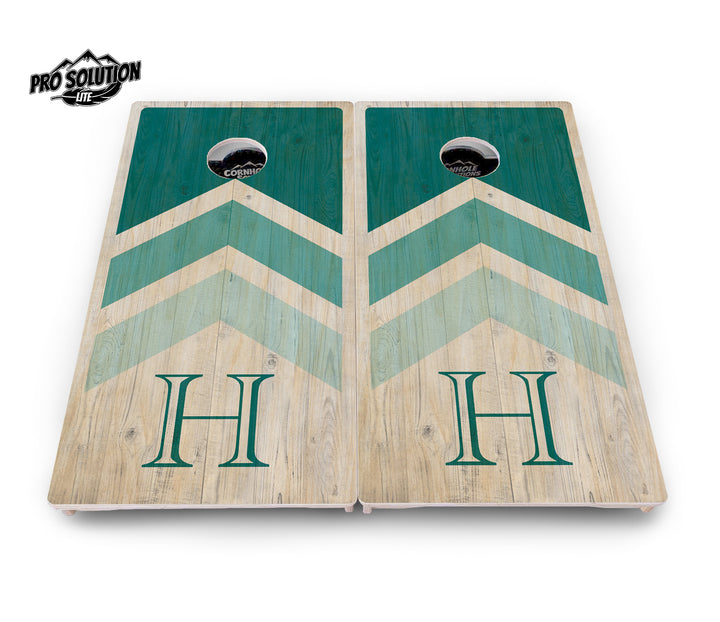 Wedding Arrows Cornhole Boards - Pro Solution Lite Series - Teal