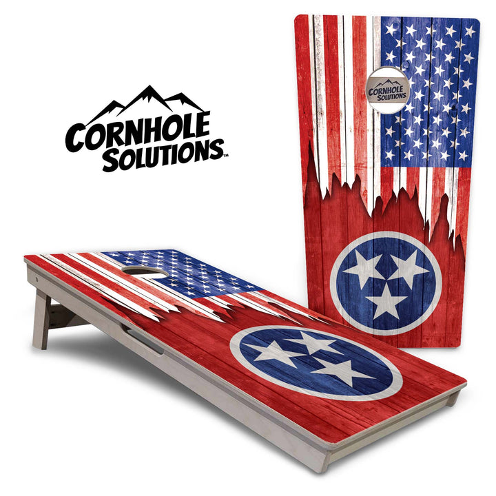 State Flags South Dakota to Wyoming Cornhole Boards - Professional Tournament Series