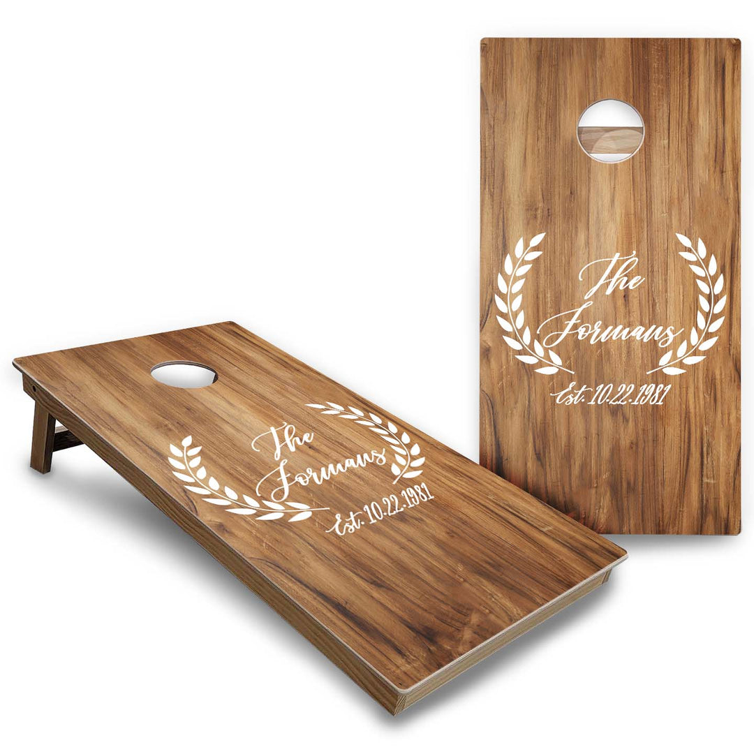 Wedding Cornhole Boards - Backyard Series