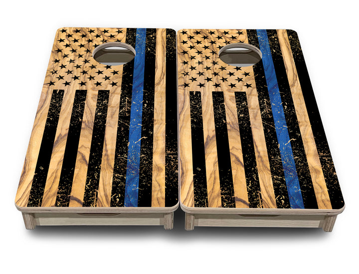 Mini Cornhole Boards - Light Wood Flag Designs