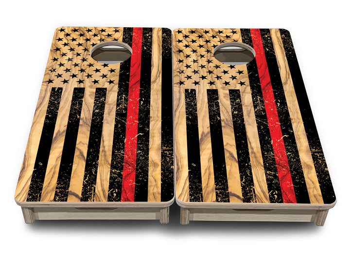 Mini Cornhole Boards - Light Wood Flag Designs
