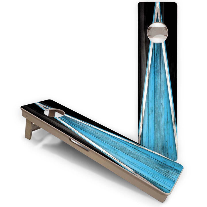 Training Skinny Boards - Sports Theme - Sky Blue & Black