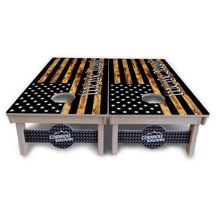 WTP USA Flag Cornhole Boards - Professional Tournament Series