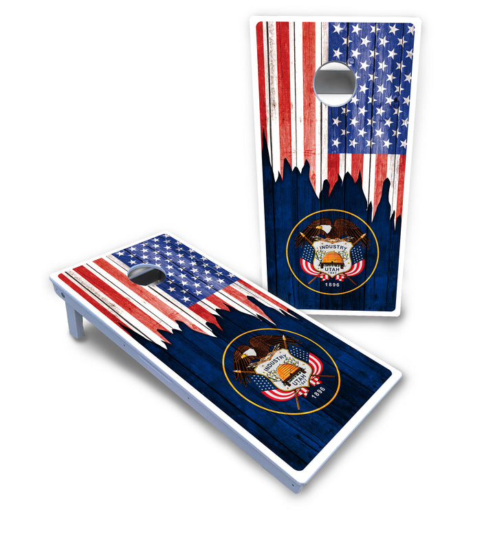 State Flag Designs South Dakota to Wyoming Cornhole Boards - All Weather Series