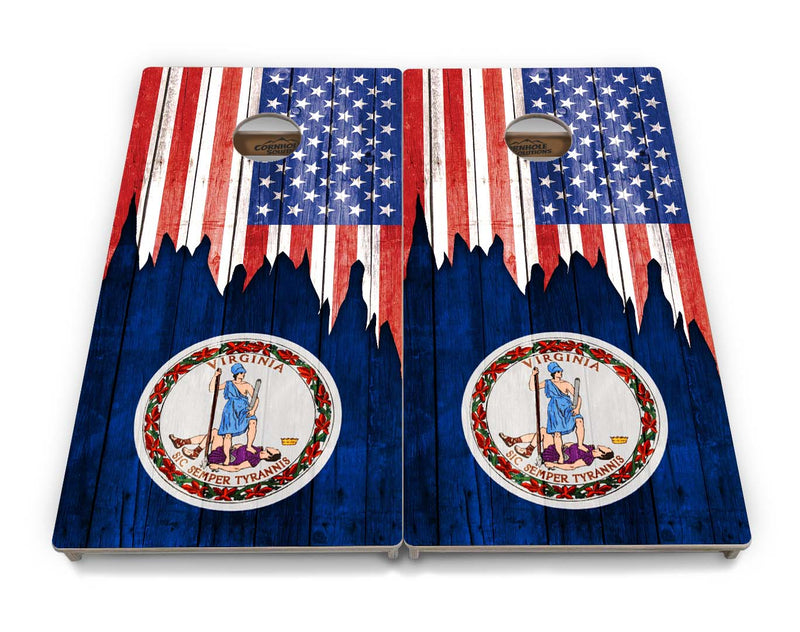 Tournament Boards - State Flag Designs South Dakota to Wyoming - Professional Tournament 2'x4' Regulation Cornhole Set - 3/4″ Baltic Birch + UV Direct Print + UV Clear Coat