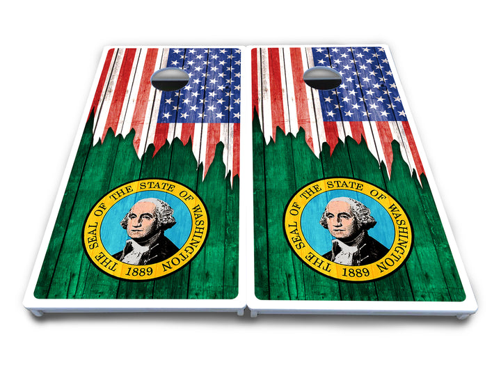 State Flag Designs South Dakota to Wyoming Cornhole Boards - All Weather Series