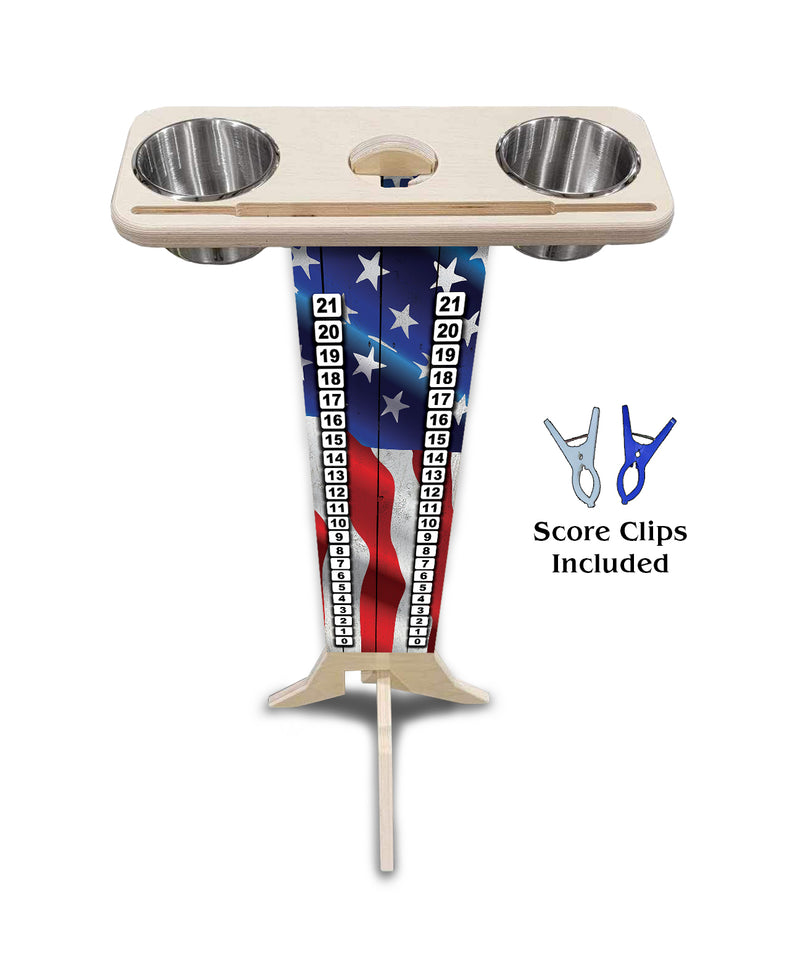Scoring Solution - In-Stock Designs (2 Stainless Steel Cups & 2 Clips Included per Stand) 18mm(3/4″) Baltic Birch!
