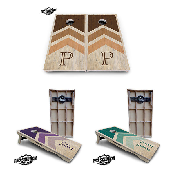 Pro Solution Lite - Wedding Arrows - Professional Tournament Cornhole Boards 3/4" Baltic Birch - Zero Bounce Zero Movement Vertical Interlocking Braces for Extra Weight & Stability +Double Thick Legs +Airmail Blocker