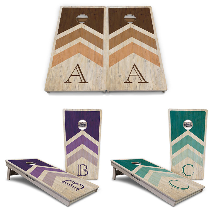 Tournament Boards - Wedding Arrows  - Professional Tournament 2'x4' Regulation Cornhole Set - 3/4″ Baltic Birch + UV Direct Print + UV Clear Coat