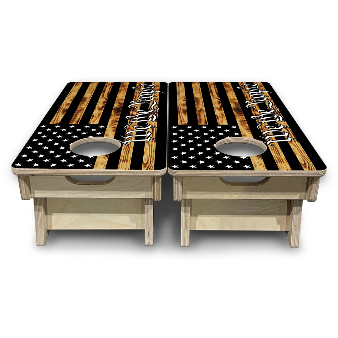 Mini Cornhole Boards - We The People USA Flag