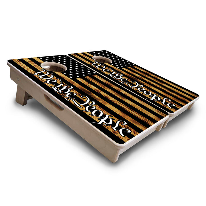 Mini Cornhole Boards - We The People USA Flag