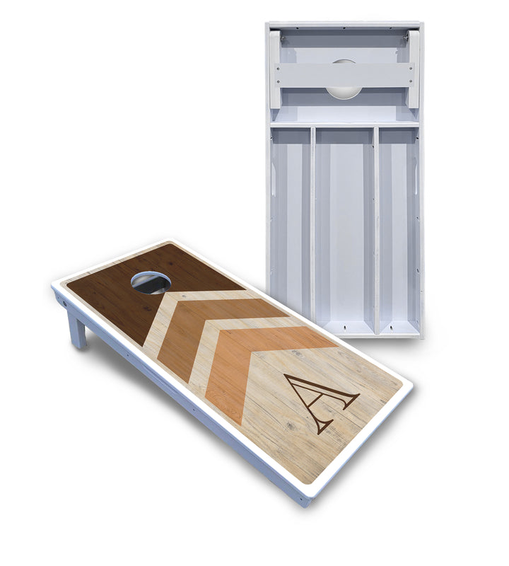 Wedding Arrows Cornhole Boards - All Weather Series - Natural