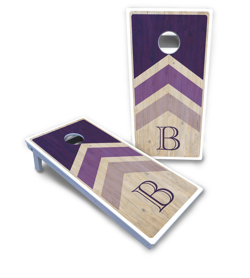 Waterproof - Wedding Arrow Design Options - All Weather Boards "Outdoor Solution" 18mm(3/4")Direct UV Printed - Regulation 2' by 4' Cornhole Boards (Set of 2 Boards) Double Thick Legs, with Leg Brace & Dual Support Braces!