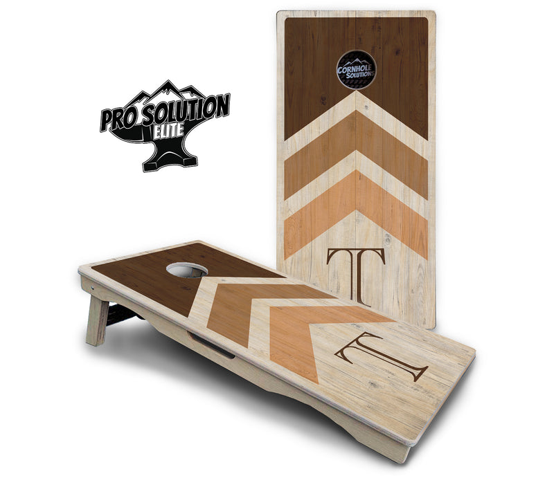 Pro Solution Elite - Wedding Arrows Design Options - Professional Tournament Cornhole Boards 3/4" Baltic Birch - Zero Bounce Zero Movement Vertical Interlocking Braces for Extra Weight & Stability +Double Thick Legs +Airmail Blocker