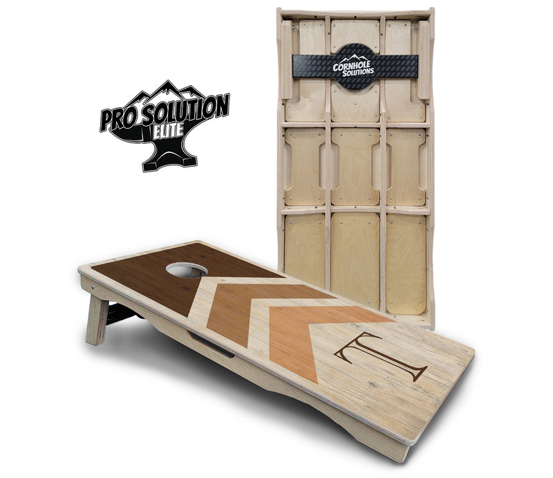 Pro Solution Elite - Wedding Arrows Design Options - Professional Tournament Cornhole Boards 3/4" Baltic Birch - Zero Bounce Zero Movement Vertical Interlocking Braces for Extra Weight & Stability +Double Thick Legs +Airmail Blocker