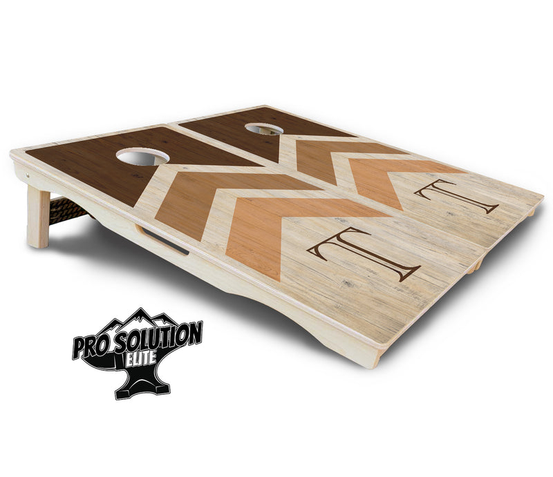 Pro Solution Elite - Wedding Arrows Design Options - Professional Tournament Cornhole Boards 3/4" Baltic Birch - Zero Bounce Zero Movement Vertical Interlocking Braces for Extra Weight & Stability +Double Thick Legs +Airmail Blocker