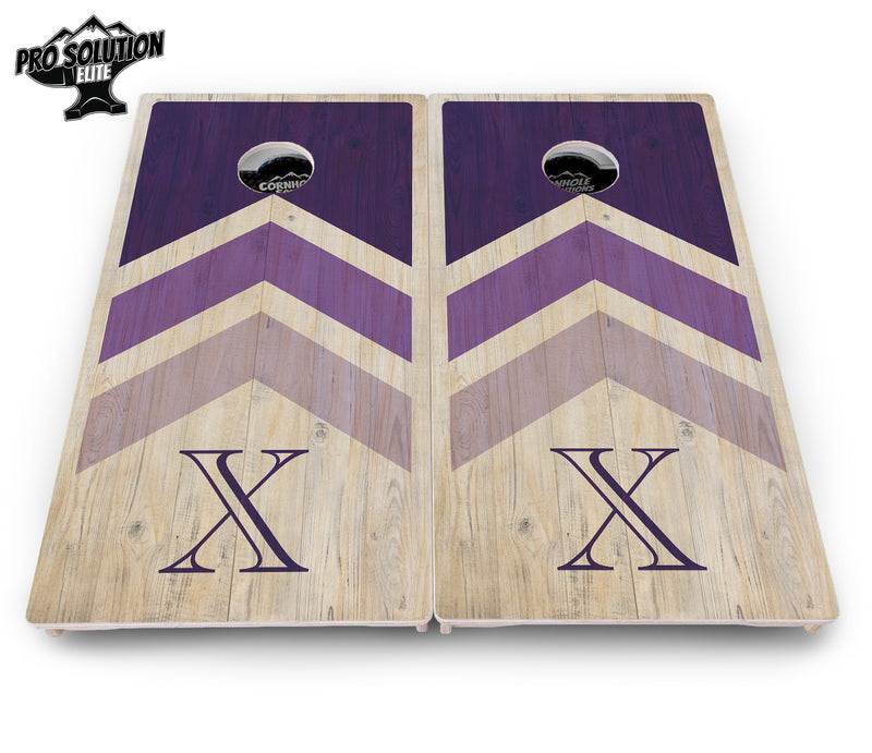 Pro Solution Elite - Wedding Arrows Design Options - Professional Tournament Cornhole Boards 3/4" Baltic Birch - Zero Bounce Zero Movement Vertical Interlocking Braces for Extra Weight & Stability +Double Thick Legs +Airmail Blocker