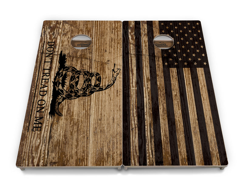 Tournament Boards - Wood DTOM & Wood Flag Design Options - Professional Tournament 2'x4' Regulation Cornhole Set - 3/4″ Baltic Birch + UV Direct Print + UV Clear Coat