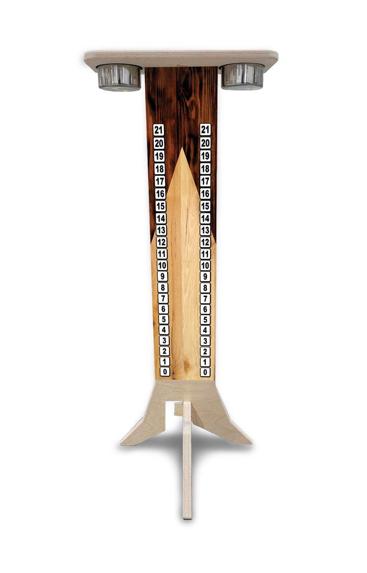 Wooden Triangle - Score Stand (cups & clips included) Score/Drink Stand