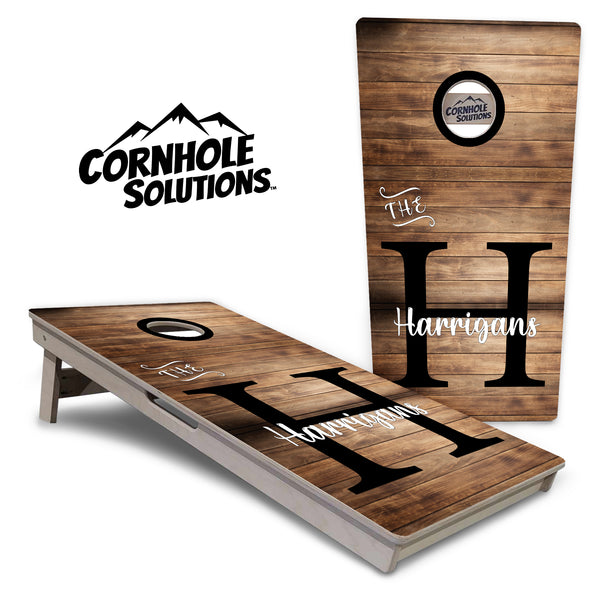 Tournament Regulation Cornhole Set - Wood Slat 2'x4' +UV Direct Print +UV Clear Coat