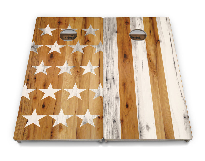 Tournament Boards - Large Stars & Stripes Design Options - Professional Tournament 2'x4' Regulation Cornhole Set - 3/4″ Baltic Birch + UV Direct Print + UV Clear Coat