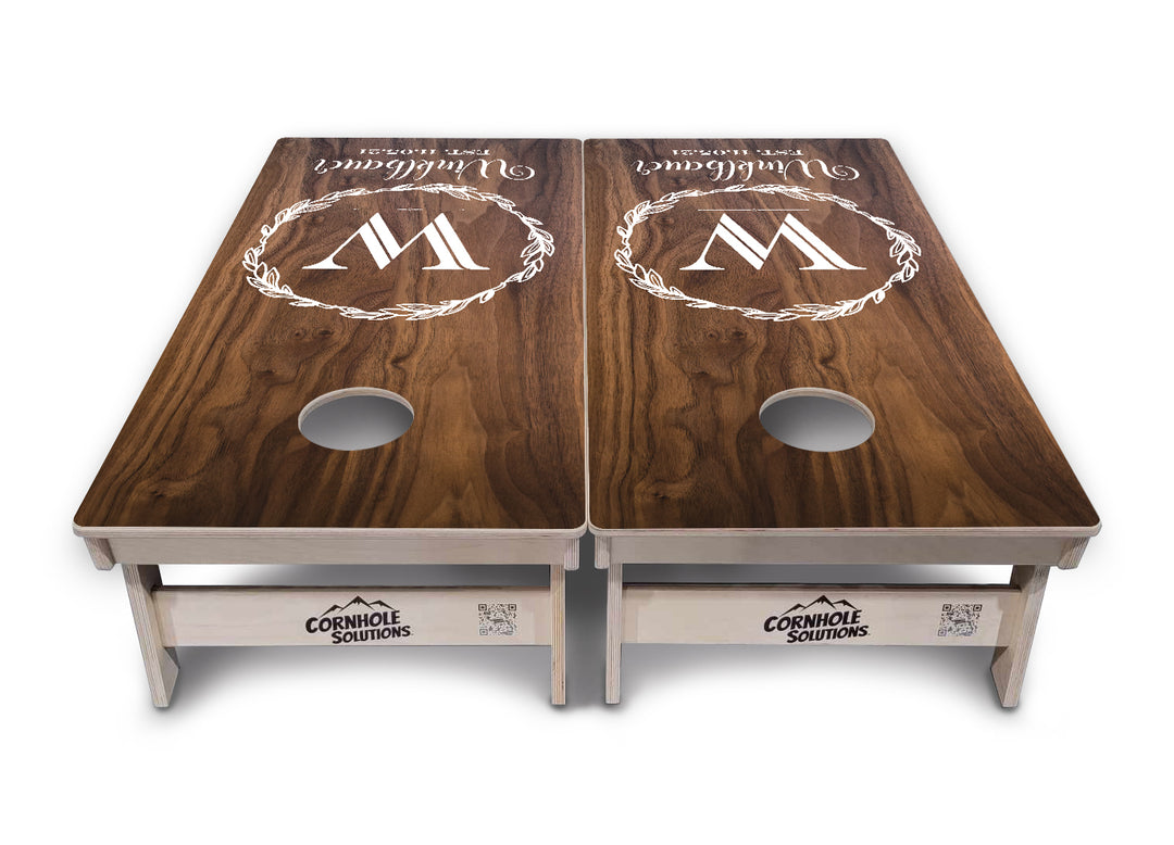Wreath Design Cornhole Boards - Professional Tournament Series