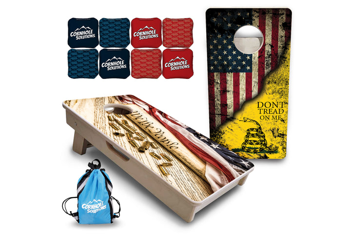Mini Cornhole Boards - DTOM & We The People