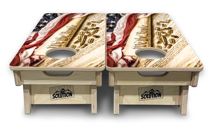 Mini Cornhole Boards - DTOM & We The People