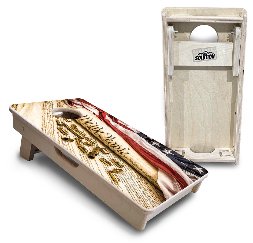 Mini Cornhole Boards - DTOM & We The People