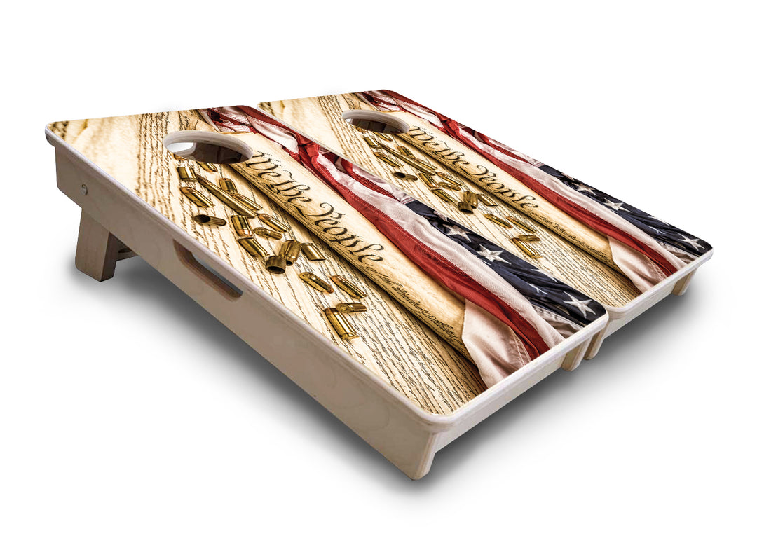 Mini Cornhole Boards - DTOM & We The People