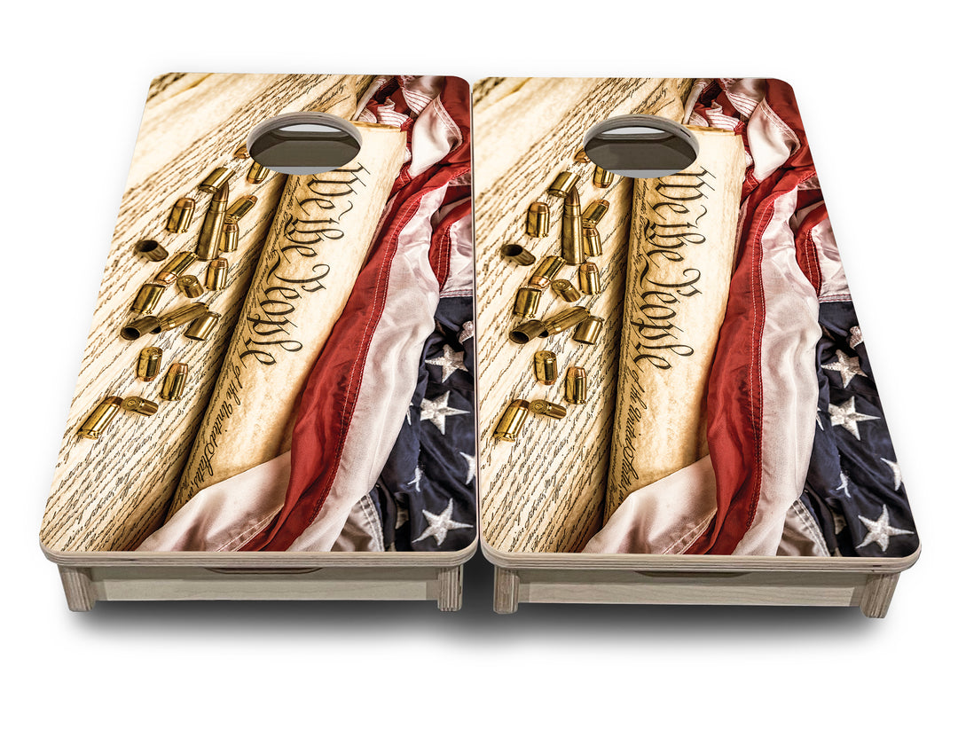 Mini Cornhole Boards - DTOM & We The People