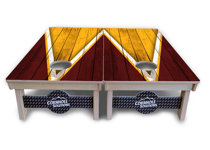 Team Color Triangle Cornhole Boards - Professional Tournament Series