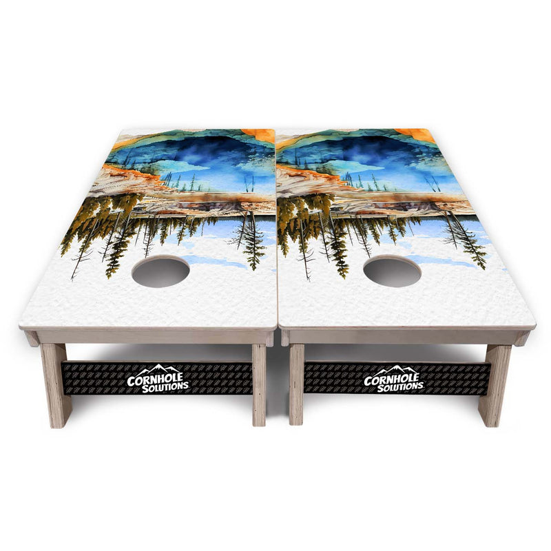 National Parks Cornhole Boards - Professional Tournament Series - Yellowstone