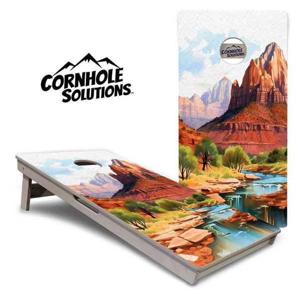 National Parks Cornhole Boards - Professional Tournament Series - Zion