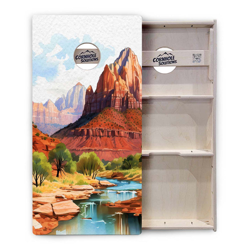 National Parks Cornhole Boards - Professional Tournament Series - Zion