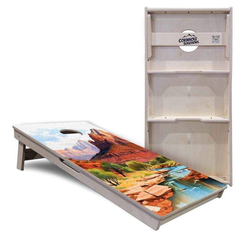 National Parks Cornhole Boards - Professional Tournament Series - Zion