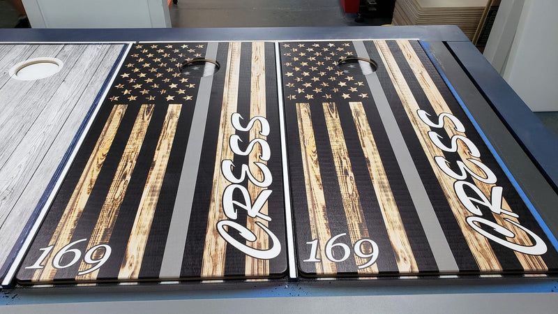 CUSTOM UV Printed Professional Cornhole Tops - Tops Only! 1 Set of Regulation 2' by 4'  (2 Tops total) - 18mm(3/4") Baltic Birch - Free Shipping!
