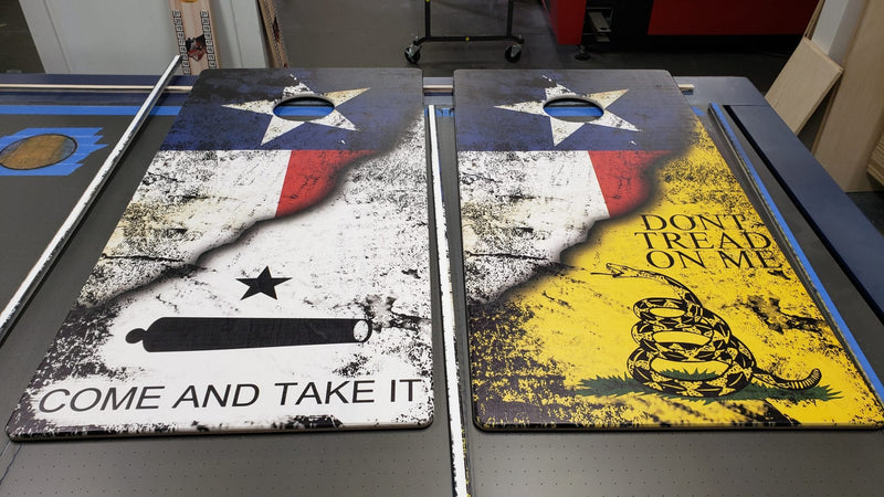 Custom UV Printed - Professional Cornhole Tops - Tops Only! 2 Sets of Custom Regulation 2'x4' Tops (4 Tops Total) - 3/4" Baltic Birch - Free Shipping!