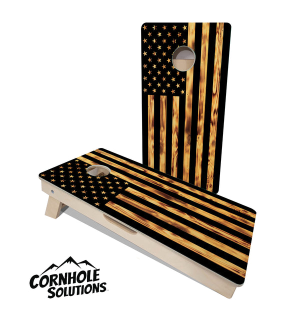 Vacation Boards 16" by 32" - Burnt Flag Design 18mm(3/4″) Baltic Birch!